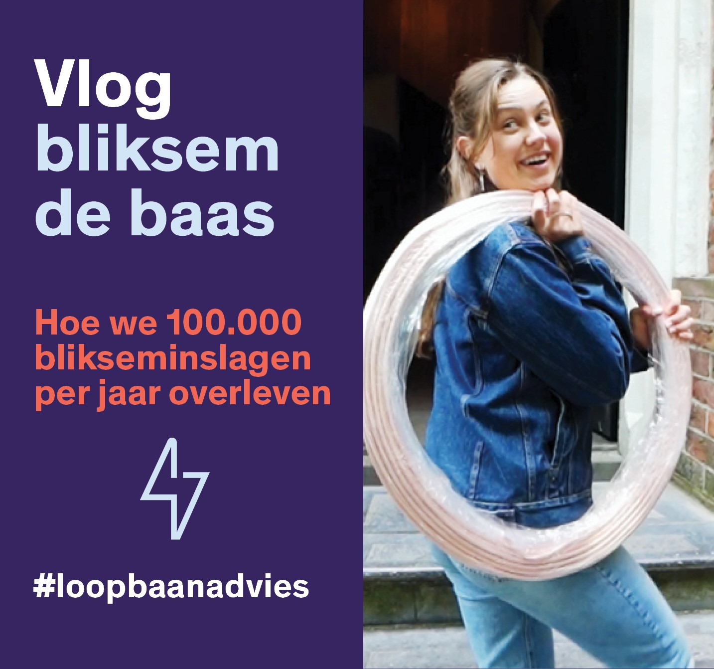 Vlog bliksem de baas banner onderwerpspagina